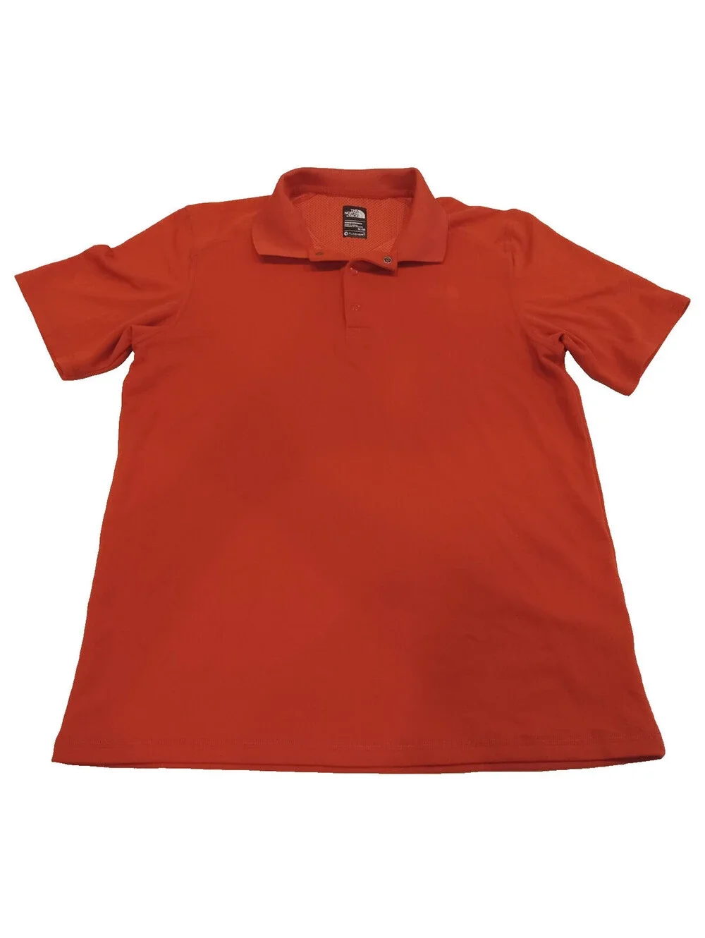 The North Face FlashDry Polo Shirt Mens Medium M Red Short Sleeve Athletic